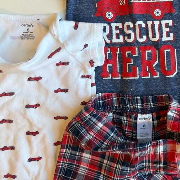 🚒 Baby Boy, Fire Truck Theme, 5 item Bundle - Picture 9 of 10